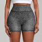 Dot Print Yoga Shorts for Fitness