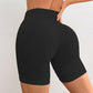 Women V Cross Waist Yoga Shorts 3.5 Workout Shorts Running Fitness Sports Shorts