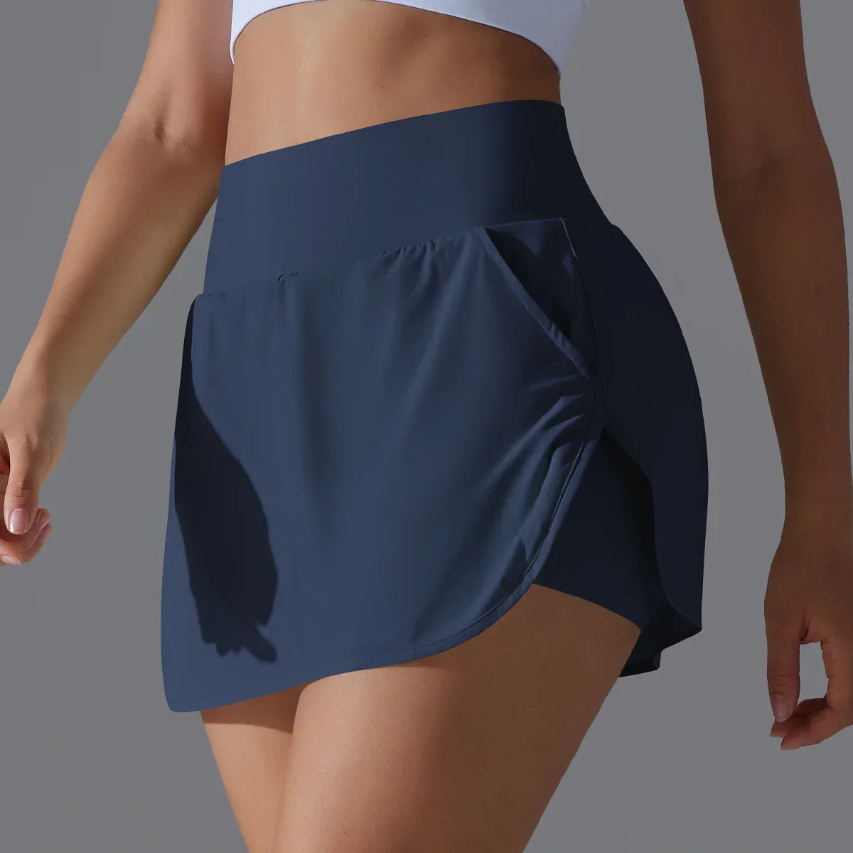 Outdoor Sports Yoga Skirt Badminton Tennis Skirt High Waist Breathable Sweat Skirt Active Athletic Yoga Fitness Skirt Short