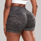 Camouflage Print Yoga Fitness Shorts