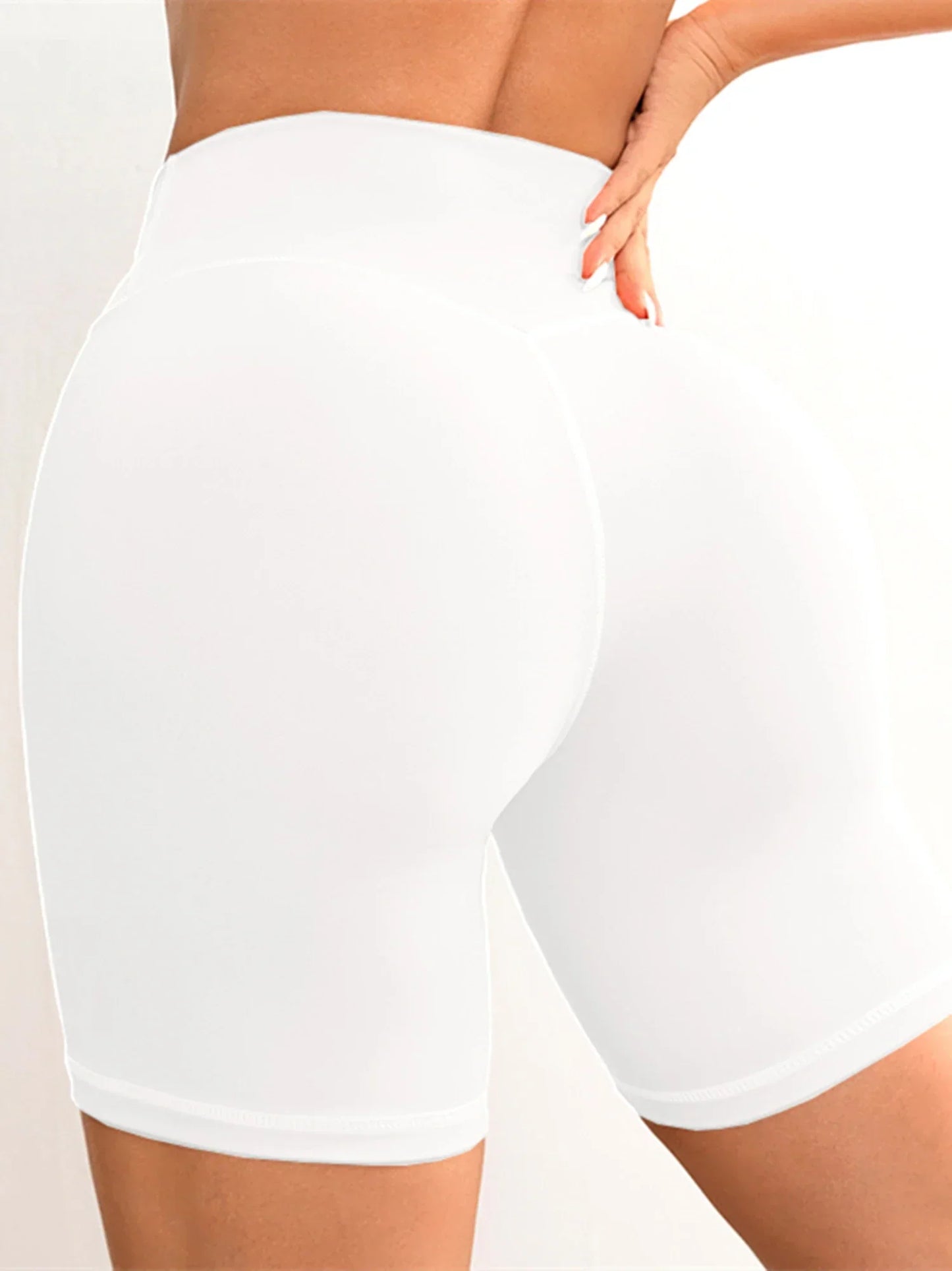 Women V Cross Waist Yoga Shorts 3.5 Workout Shorts Running Fitness Sports Shorts
