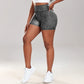 Dot Print Yoga Shorts for Fitness