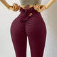 Yoga Pants Bow Tie Women Leggings Tights High Waist