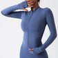 Women Zip Fitness Yoga Shirt Winter Warm Gym Top Woman Yoga Long Sleeve Sports Jacket Activewear Running Coats Workout Clothes