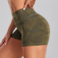 Camouflage Print Yoga Fitness Shorts