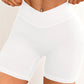 Women V Cross Waist Yoga Shorts 3.5 Workout Shorts Running Fitness Sports Shorts