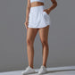 Outdoor Sports Yoga Skirt Badminton Tennis Skirt High Waist Breathable Sweat Skirt Active Athletic Yoga Fitness Skirt Short