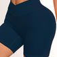 Women V Cross Waist Yoga Shorts 3.5 Workout Shorts Running Fitness Sports Shorts
