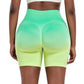 Seamless Gradient Yoga Shorts for Fitness