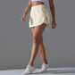 Outdoor Sports Yoga Skirt Badminton Tennis Skirt High Waist Breathable Sweat Skirt Active Athletic Yoga Fitness Skirt Short