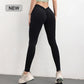 SOISOU Nylon Gym Yoga Pants Women Leggings For Fitness High Waist Long Pants Women Hip Push UP Tights Women Clothing 2 Types
