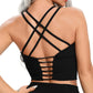 Fitness Women's Solid Backless Yoga Bra