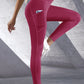 New High Waist Women's Leggings Stretch Yoga Pants Tights With Pockets Push Up Fitness Running Sportswear Solid Color Pants