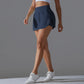 Outdoor Sports Yoga Skirt Badminton Tennis Skirt High Waist Breathable Sweat Skirt Active Athletic Yoga Fitness Skirt Short