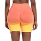 Seamless Gradient Yoga Shorts for Fitness
