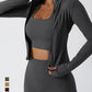 Yoga Set Women Gym Quick-drying Long-sleeved Coat Training Workout