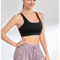 Women's Elastic Sports Shorts, Shorts With Pockets, Fake Two-Piece Yoga Leggings Running And Training