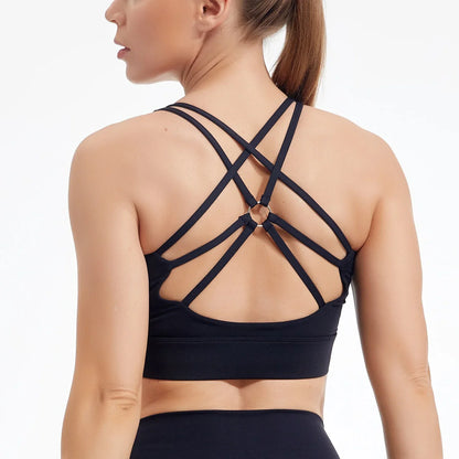 Running Yoga Vest Gym Padded Bra