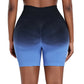Seamless Gradient Yoga Shorts for Fitness