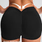 3 Piece Workout Shorts Womens Seamless High Waist Butt Lifting Scrunch Yoga Gym Shorts