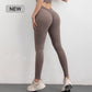 SOISOU Nylon Gym Yoga Pants Women Leggings For Fitness High Waist Long Pants Women Hip Push UP Tights Women Clothing 2 Types