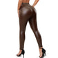 Leather Women Fashion Thick Leather Pant