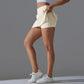 Outdoor Sports Yoga Skirt Badminton Tennis Skirt High Waist Breathable Sweat Skirt Active Athletic Yoga Fitness Skirt Short