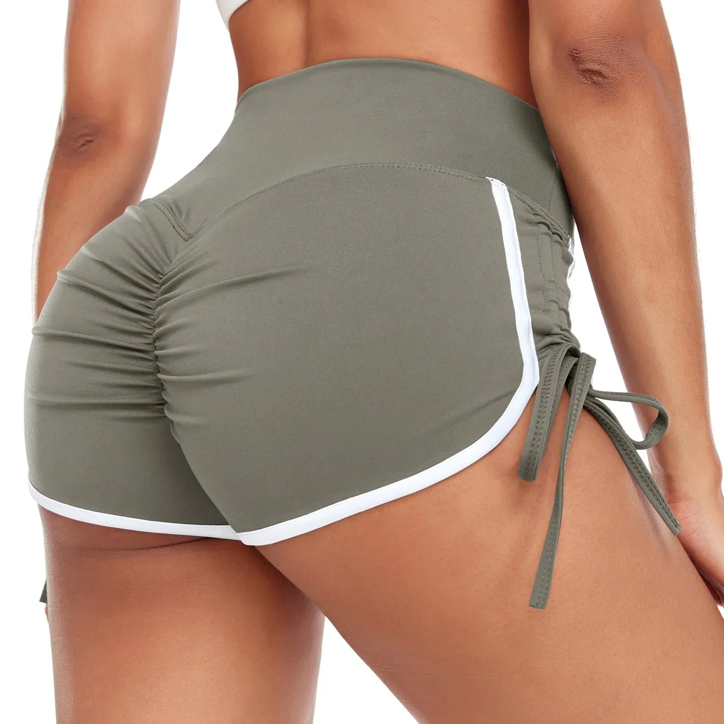 Drawstring Yoga Shorts for Fitness