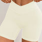 Women V Cross Waist Yoga Shorts 3.5 Workout Shorts Running Fitness Sports Shorts