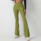 Butt Lifting Flare Scrunch Butt Leggings for Women Tummy Control Wide Leg Flared Yoga Pants