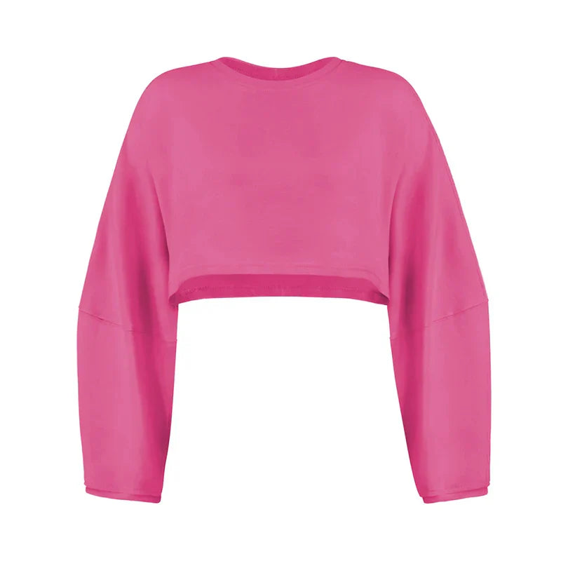 Women Sports Crop Top T-Shirts Gym Clothing Yoga Loose Tops Long Sleeve Sportswear Workout Clothing Fitness Smock Spring Autumn