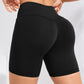 1 Piece High Waist Yoga Sports Shorts Outdoor Gym Running Workout Bottoms Breathable High Stretch Cycling Pants