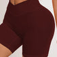 Women V Cross Waist Yoga Shorts 3.5 Workout Shorts Running Fitness Sports Shorts