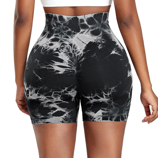 Tie-dyed Seamless Yoga Shorts