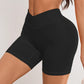 Women V Cross Waist Yoga Shorts 3.5 Workout Shorts Running Fitness Sports Shorts