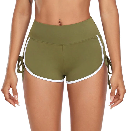 Drawstring Yoga Shorts for Fitness