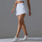 Outdoor Sports Yoga Skirt Badminton Tennis Skirt High Waist Breathable Sweat Skirt Active Athletic Yoga Fitness Skirt Short