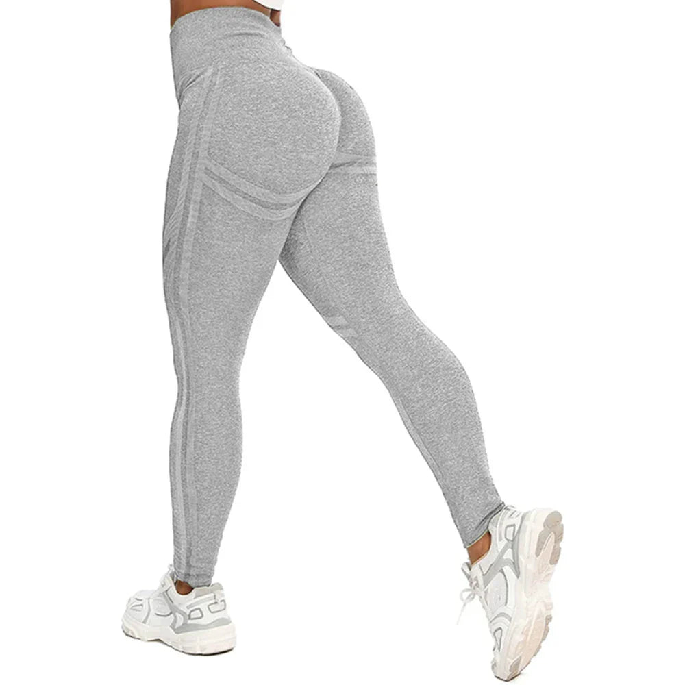 High Waist Push Up Workout Elastic Tights