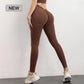 SOISOU Nylon Gym Yoga Pants Women Leggings For Fitness High Waist Long Pants Women Hip Push UP Tights Women Clothing 2 Types