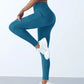 New High Waist Women's Leggings Stretch Yoga Pants Tights With Pockets Push Up Fitness Running Sportswear Solid Color Pants