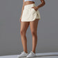 Outdoor Sports Yoga Skirt Badminton Tennis Skirt High Waist Breathable Sweat Skirt Active Athletic Yoga Fitness Skirt Short