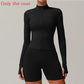 Women Zip Fitness Yoga Shirt Winter Warm Gym Top Woman Yoga Long Sleeve Sports Jacket Activewear Running Coats Workout Clothes