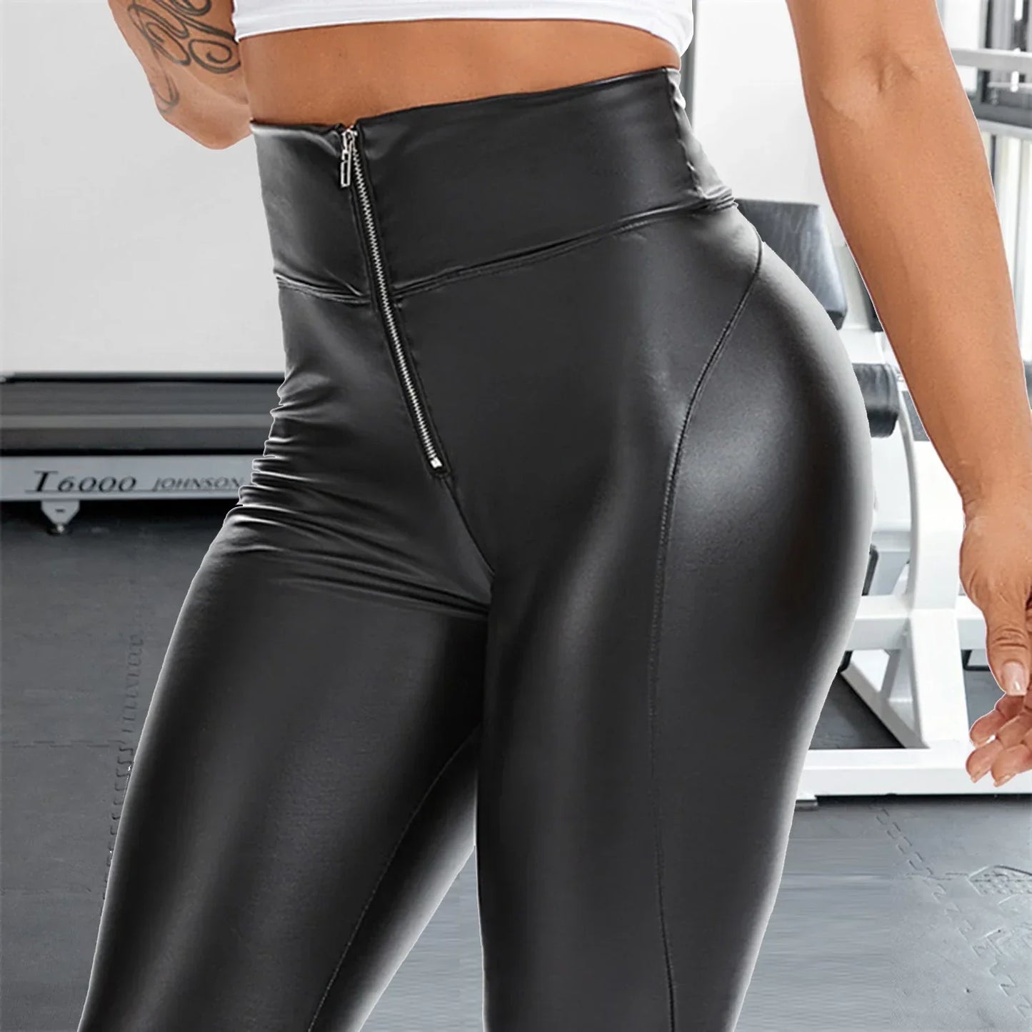 Leather Women Fashion Thick Leather Pant