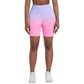 Seamless Gradient Yoga Shorts for Fitness