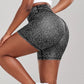 Dot Print Yoga Shorts for Fitness