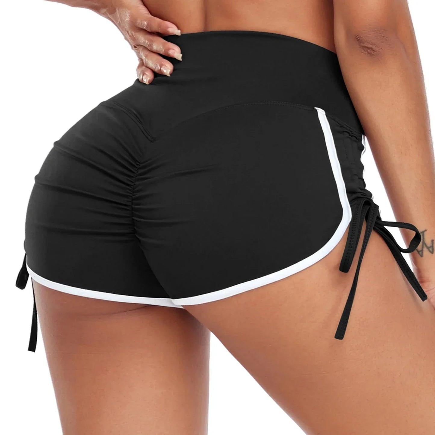 Drawstring Yoga Shorts for Fitness