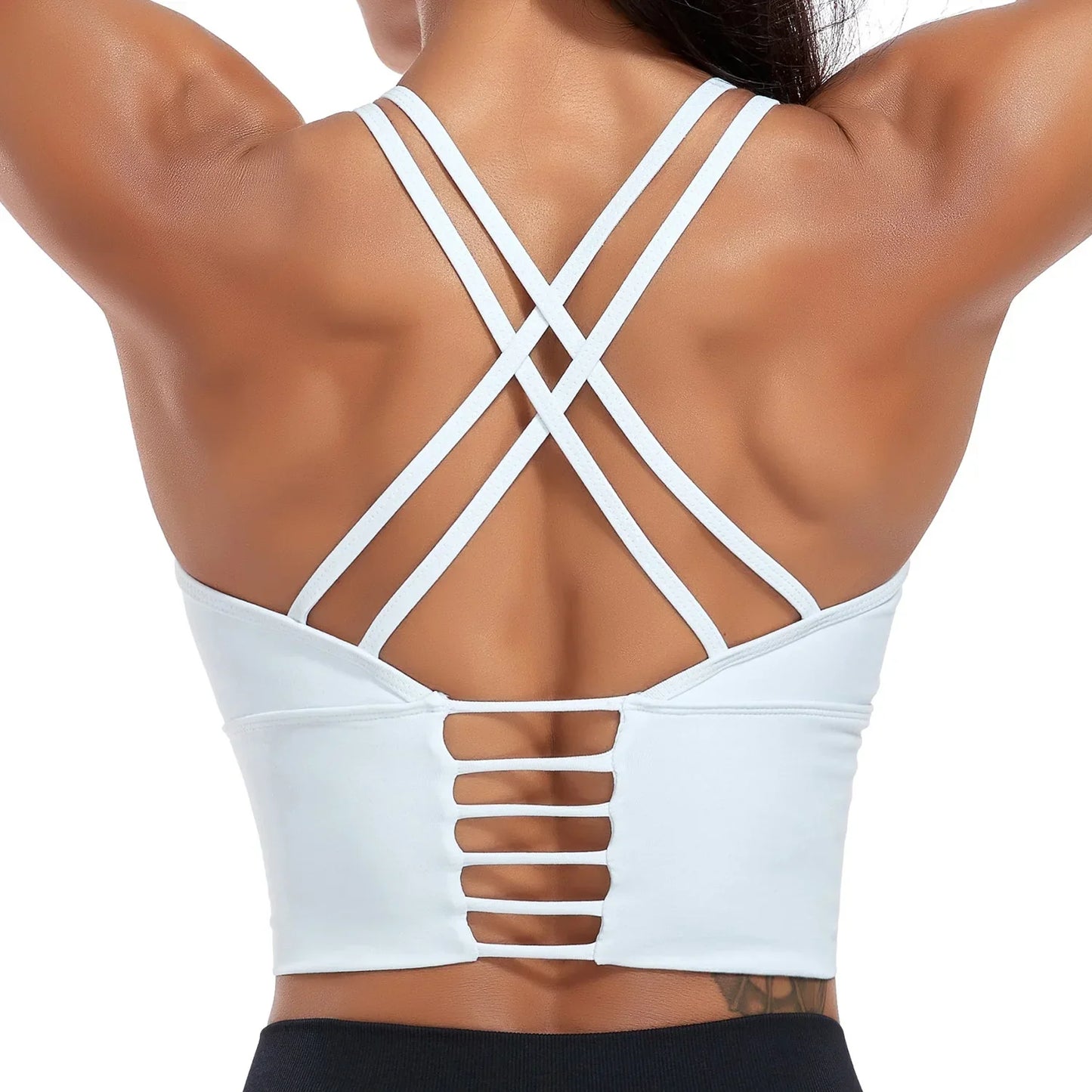 Fitness Women's Solid Backless Yoga Bra