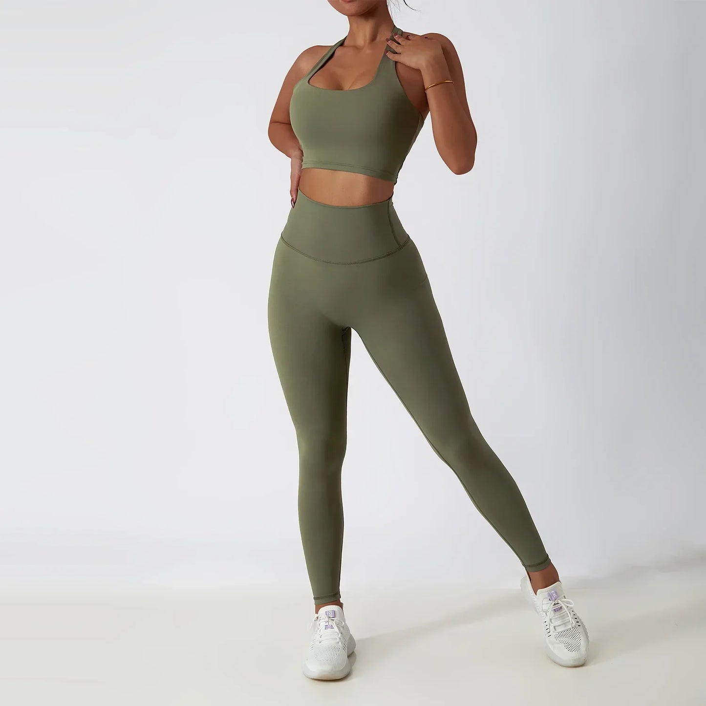 Yoga Set Women Gym Quick-drying Long-sleeved Coat Training Workout