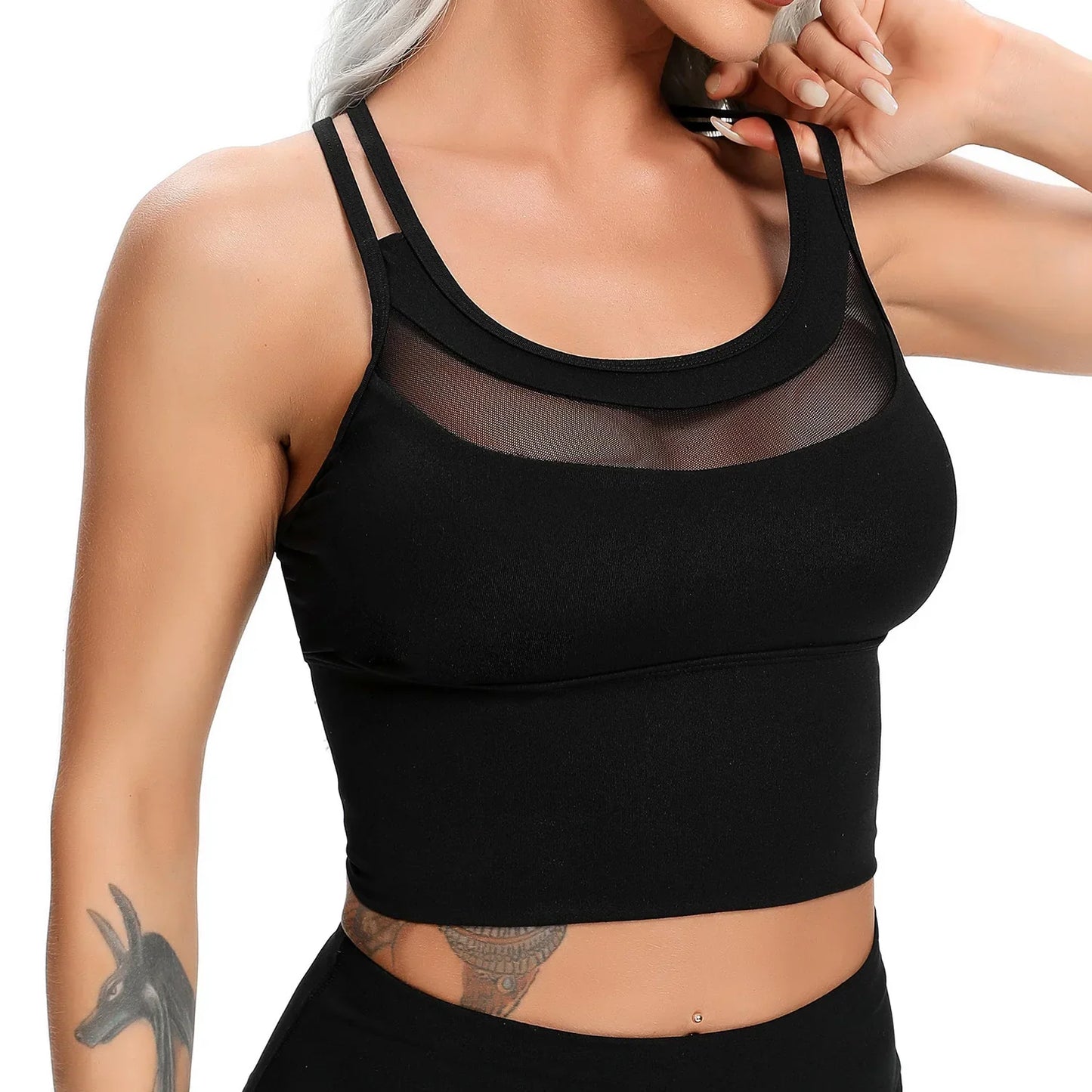 Fitness Women's Solid Backless Yoga Bra