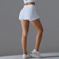 Outdoor Sports Yoga Skirt Badminton Tennis Skirt High Waist Breathable Sweat Skirt Active Athletic Yoga Fitness Skirt Short